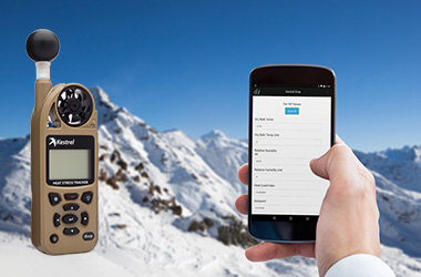Recording Weather Conditions with Kestrel